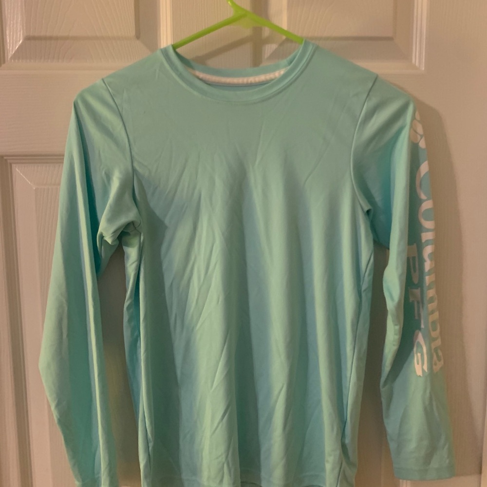 Columbia Omni-Wick Mint Green Long Sleeve shirt